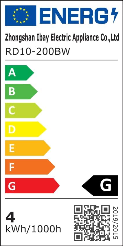 EU Energy Label for the FEDOUR aquarium light, showing energy efficiency class G.
