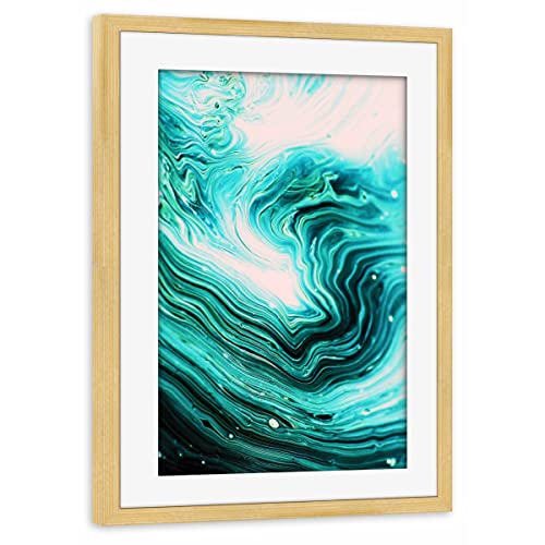 artboxONE - artboxONE Poster mit Rahmen Kiefer 30x20 cm Agata von Uma Gokhale - gerahmtes Poster