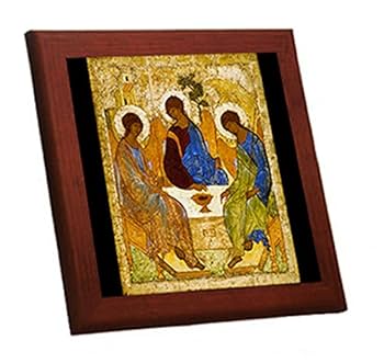 【イタリア製】「至聖3者」イコン 木製 壁掛け 礼拝 イタリア製】「至聖3者」イコン 木製 壁掛け 礼拝 Amazon.co.jp