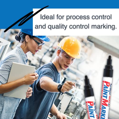 Artline Paint Marker, For Indoor, Outdoor And Industrial Use 2.3 Mm Writing Width, Black, 12 Pack (Ek-400) #TOP5