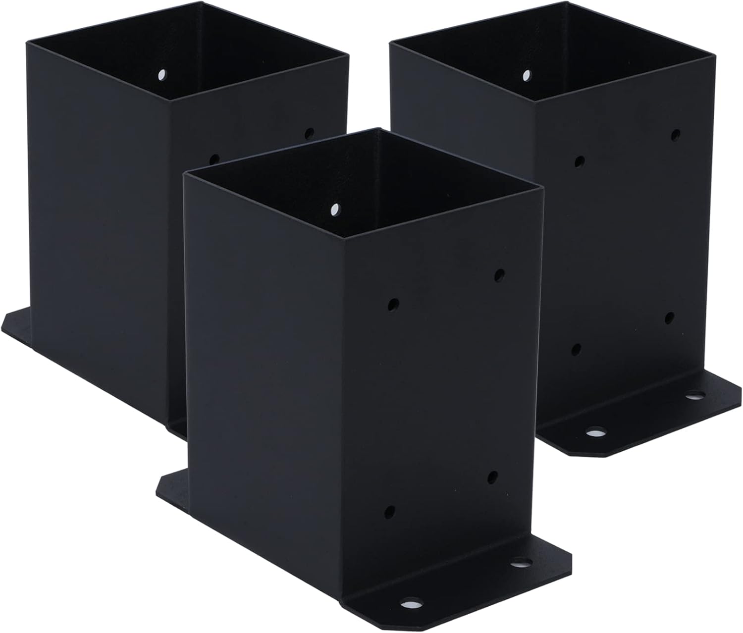 HONYTA 4×4 Post Base 3 Pcs, Inner Size 3.6"x3.6" Post Base Brackets