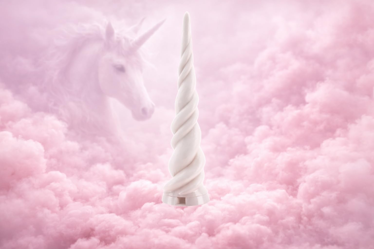 Alpha Precision Einhorn Horn Trense Stirnriemen Unicorn Pferd Pony Zubehör Weiß