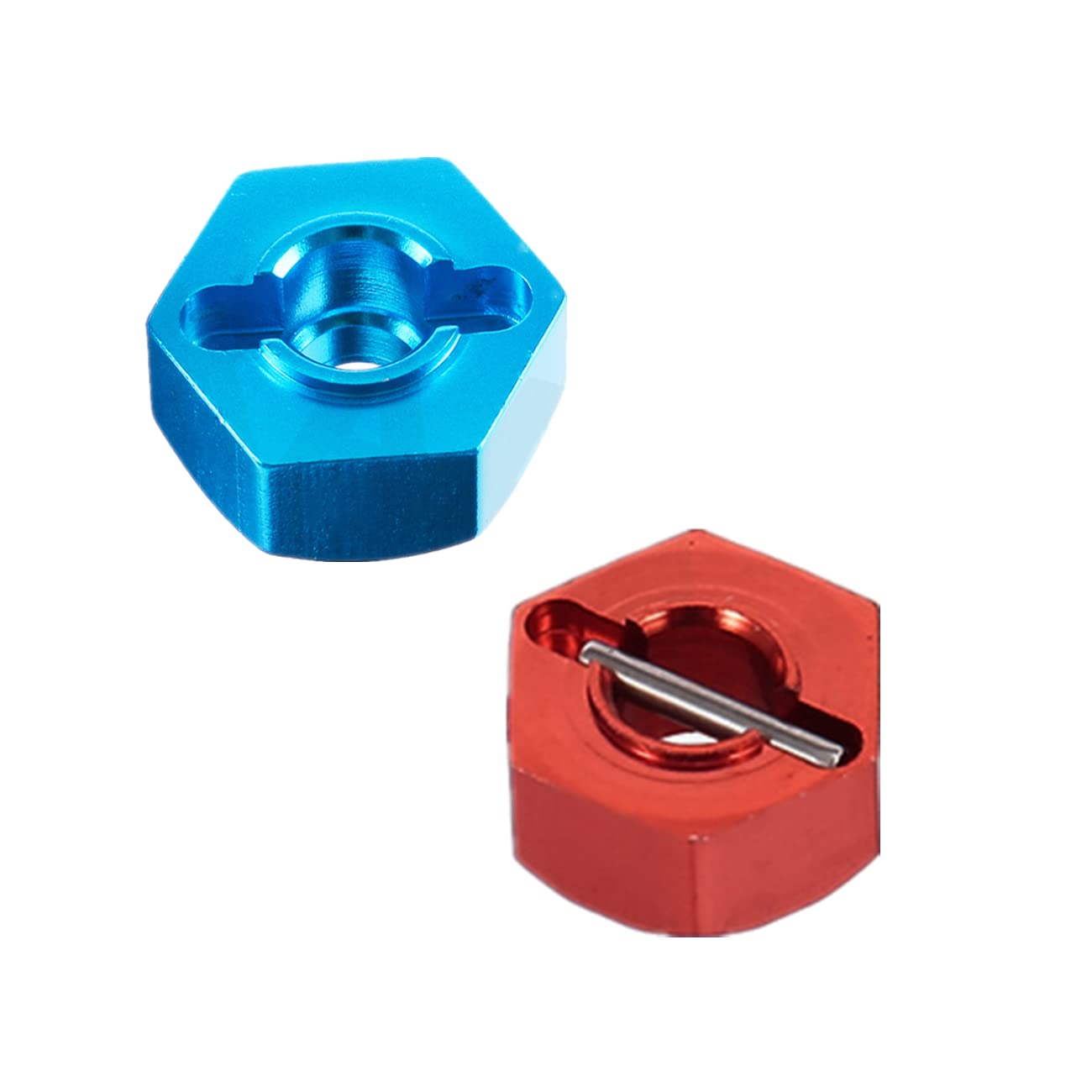Rad-Sechskant-Naben-Adapter Set (8 Stück) - Aluminium, 12mm, Für RC Trucks Von Redcat, Axial, HSP