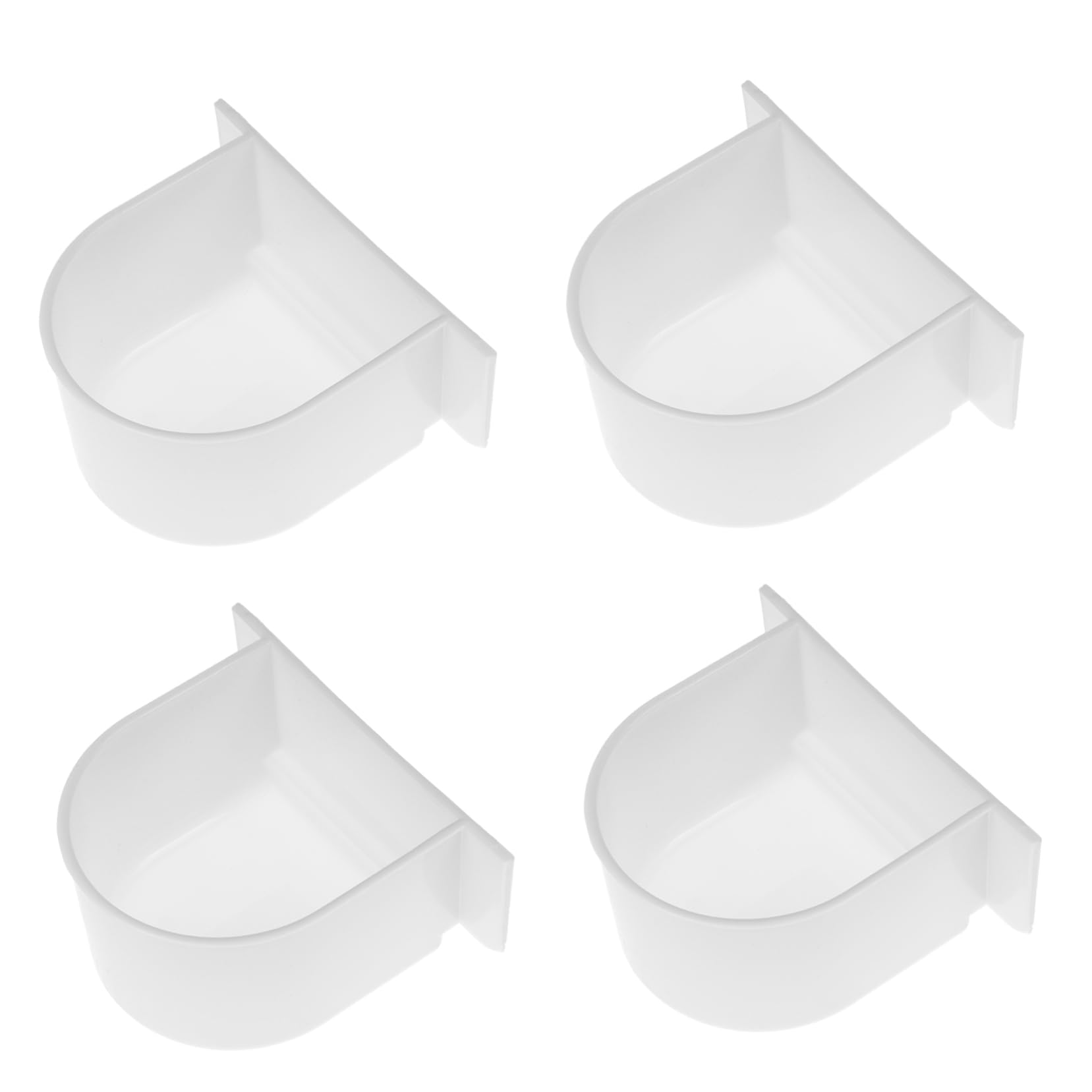 4sets Vogel Feeder Käfig Zubehör Papagei Lebensmittel Und Wasser Feeder Einfach Installieren Und Reinigen 4 Stücke * 4