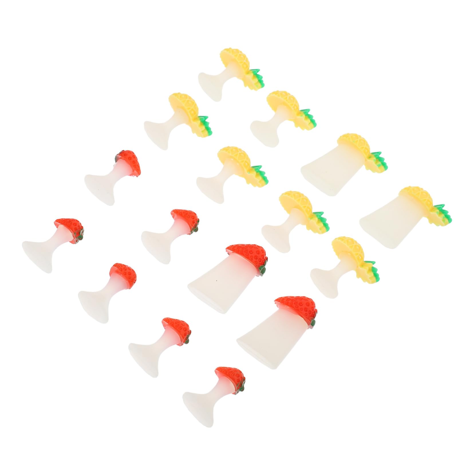 Healeved 16Pcs Nail Art Toe Separators Comfortable Foot Spacers for Manicure Toe Dividers to Prevent Nail Polish Smudging Adorable Design for