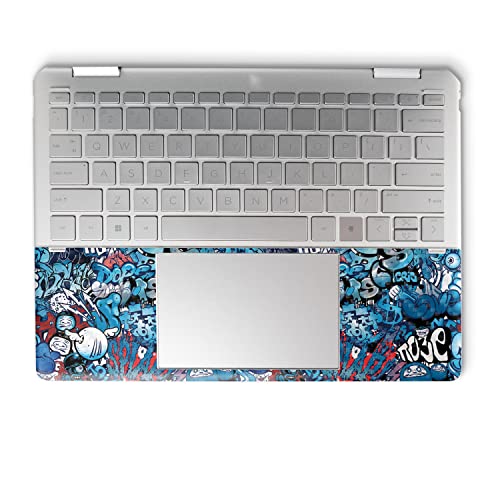 Image of MightySkins Carbon Fiber Skin Compatible with HP Spectre x360 14 inch (2022) Full Wrap Kit - Blue Meanies | Protective, Durable Textured Carbon Fiber Finish | Easy to Apply | Made in The USA