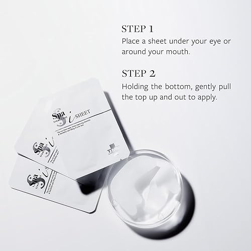 Miniatura 7 de Tratamiento de spa UMB Stretch iSheet Máscaras japonesas para debajo de los ojos (32 hojas)  Parches eficaces antienvejecimiento para ojeras, piel