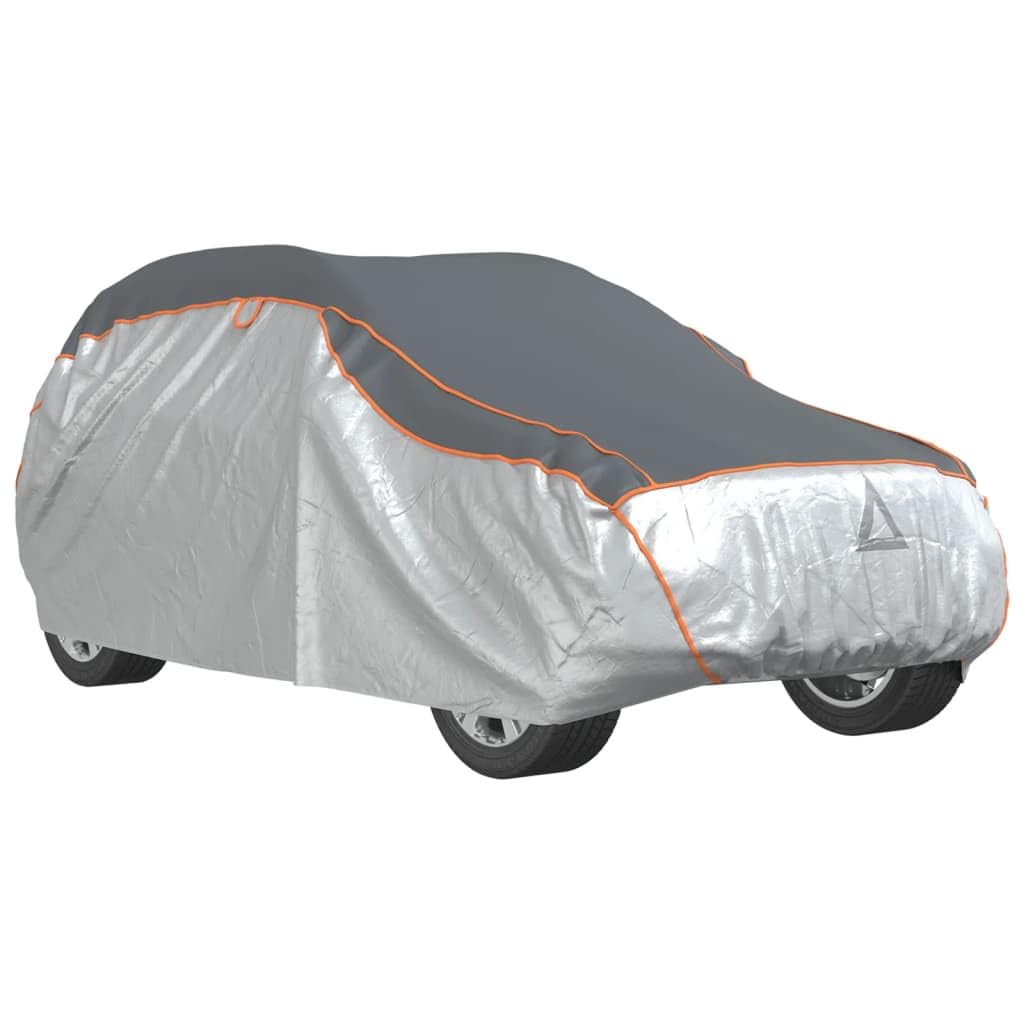 Pokrowiec na samochód typu SUV ochrona przed gradem, M, 444 x 191 x 146 cm, plandeka ochronna na zimę, odporna na działanie wody, z wentylacją, reflektor
