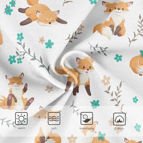 Little Girl Underwear Toddler Panties Kids Undies Cute Fox Cartoon Soft Cotton Briefs 2T-8Y3