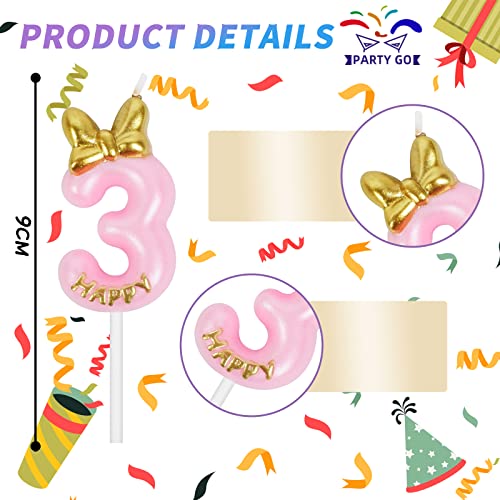 Candele Compleanno Rosa Bambina Carino Candeline