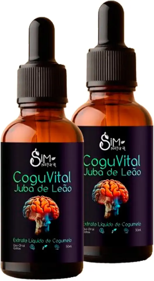 Kit 2 Unidades Extrato Juba De Leão - Hericium Erinaceus 50ml Coguvital