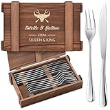 Cadeau pour femme qui a tout : Vous ne devez plus perdre de temps à chercher le cadeau idéal ! Offrez un couteau steak inox, idéal comme cadeau pour maman ou cadeaux anniversaire femme. Avec un couteau viande de qualité et des couverts à steak, offrez l’élégance et la précision à chaque repas !
