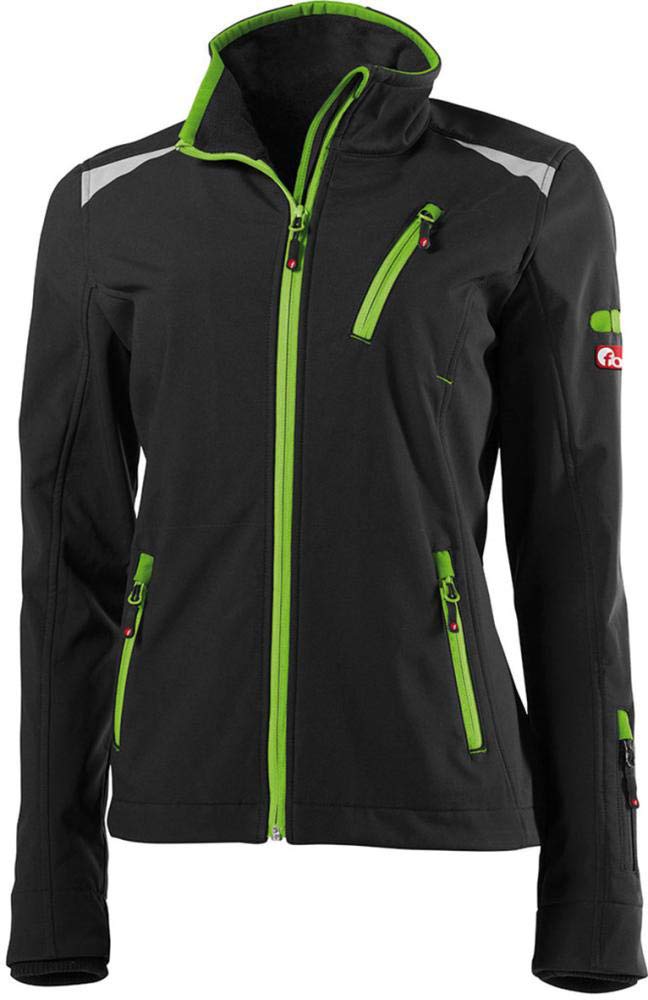 Kurtka damska robocza bluza softshell polar r. XXL czarny/limonkowy FORTIS
