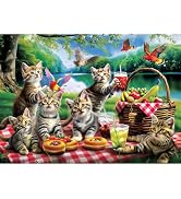 MISITU 1000‑Piece Jigsaw Puzzle – Villa On Lake Landscape, 19.69x27.56 Inches, Challenging Adult Puzzle With Poster - View #6
