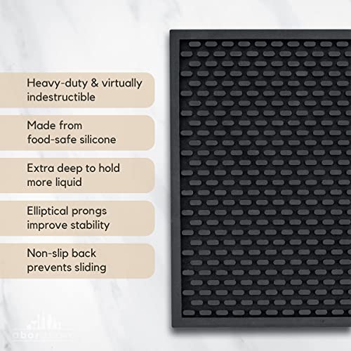 A Bar Above Heavy Duty Bar Mat – Food-Safe Silicone Mat – Bar Mats For Countertop - Commercial Strength Bartender Accessories Dish Drying Mat For Kitchen Counter - Barista Accessories #TOP1