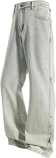 Pantalones vaqueros para hombre, corte regular, pantalones vaqueros elásticos para hombre, color azul, con bolsillo holgado, estilo hip hop, pantalones cargo para hombres