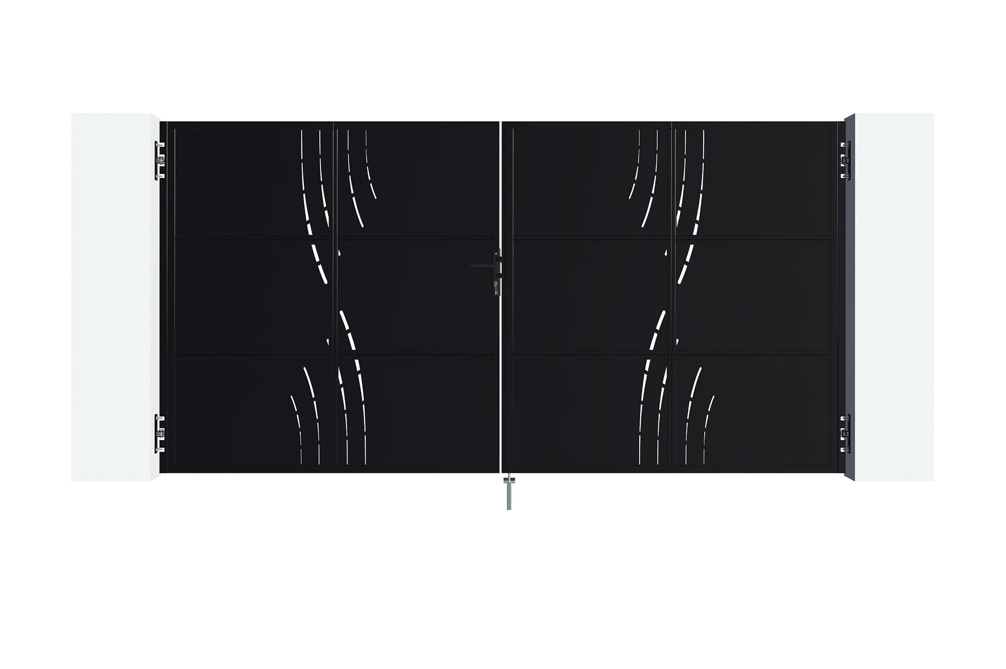 Casanoov Portail fer NALI VELETA 350x180cm noir mat