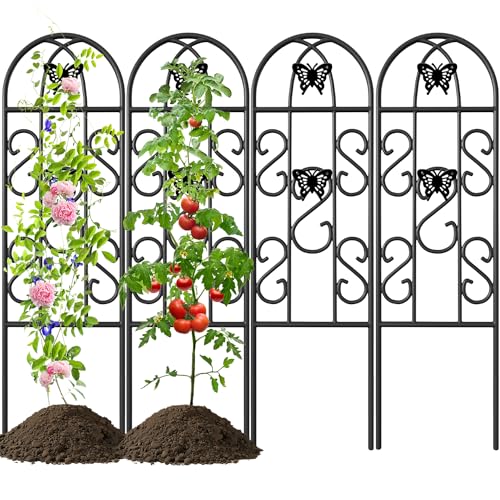 AMAGABELI Garden & Home 4 Pack Garden Trellis for Climbing Plants 60