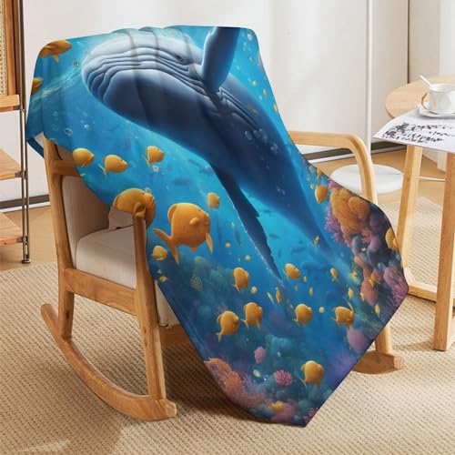 Couverture baleine en flannel plaid polaire super doux 100x130 - 7