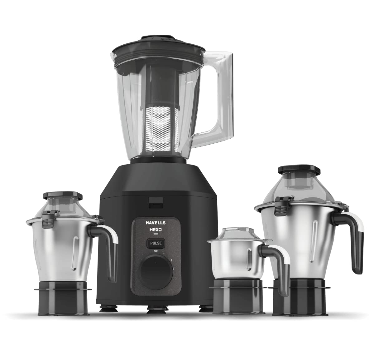 Buy Havells Hexo 4 Jar Black 1000 Mixer Grinder (4 Jars, Black) Online