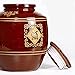 LANDTOM Ancient Chinese Style Porcelain Wine Water Jar Container with Lid (Red-40KG)