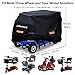 Upgraded Mobility Scooter Storage Cover,SRIMMIT Heavy Duty 420D Oxford Fabric Electric Scooter Cover, Waterproof,Anti-UV,Durable with Waterproof Strip,Reflective Strips,3 Buckles(L49