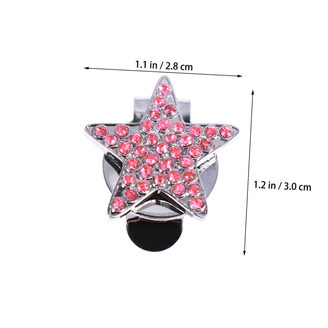 3 Stück Elegante Clip-Marker Aus Metall Hut-Clip-zähler Für Golfer Stilvolle Strasssteine Passt Auf Hüte Gürtel Und Taschen