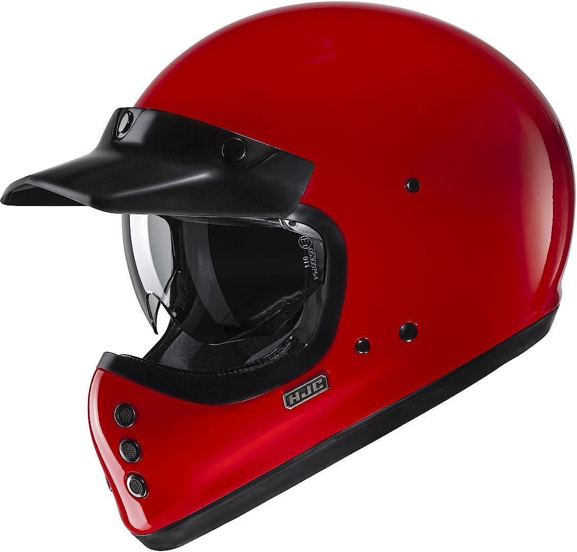 Hjc Men's Red V60 Solid Deep Helmet, Size Xs 54 55 For