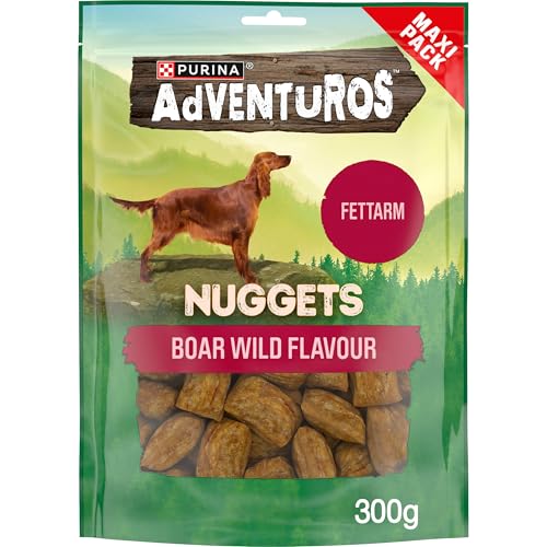 Adventuros Nuggets Hundeleckerli, mit Wildschwein, 4er Pack (4x300g)