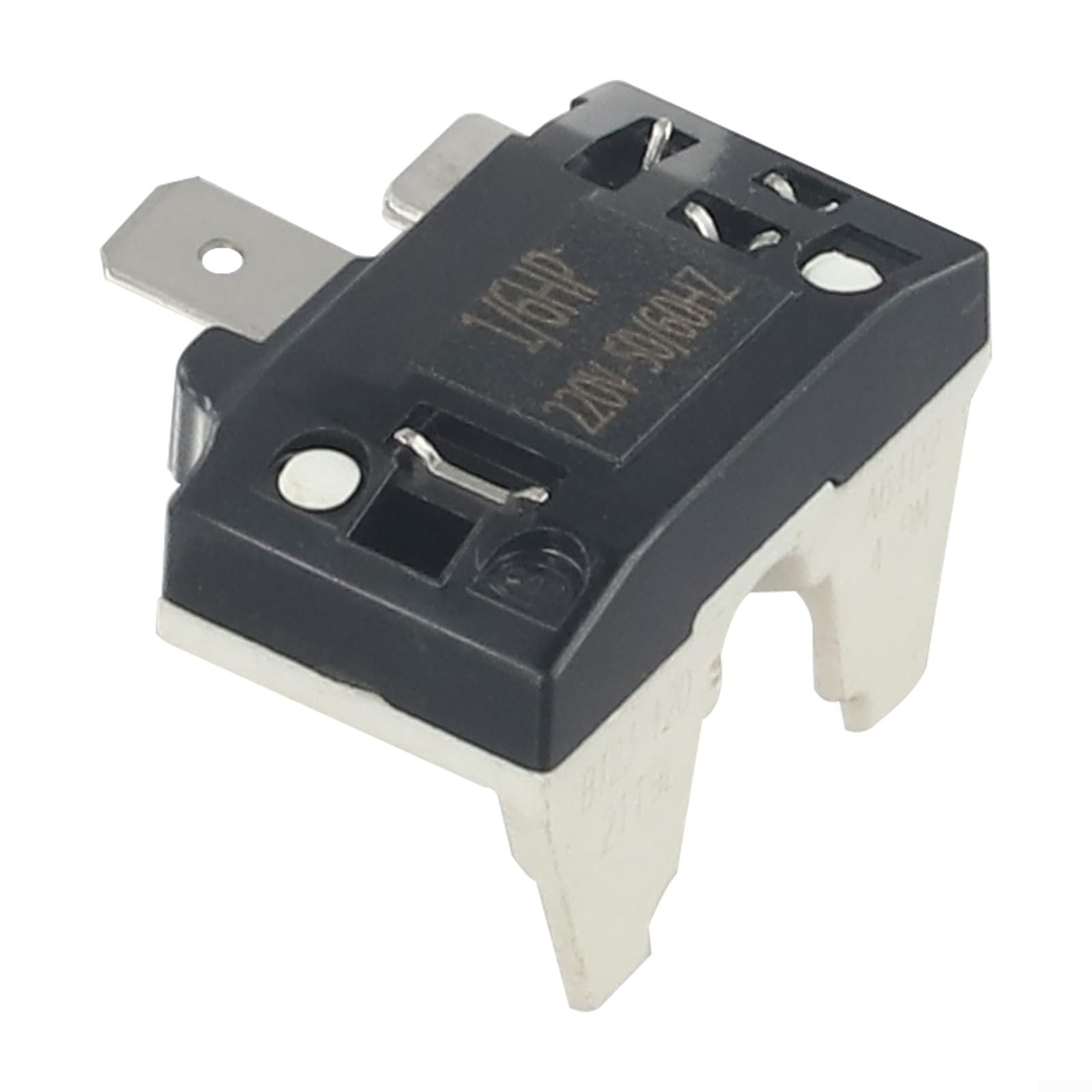 Interruttore di sovraccarico compressore frigorifero in acciaio inox e plastica relè di avviamento 110/220V 4TM Protector compatibile con 1/2-1/6 per motori HP (1/6HP)