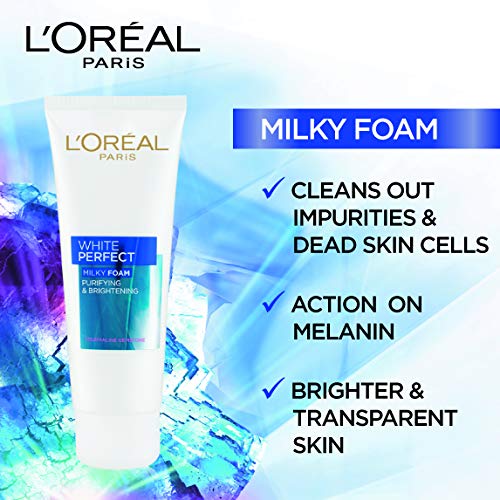 Image of L'Oreal Paris Anti-Fine Lines Cream, With SPF21 PA+++, Fights Signs of Aging, Day Cream, For Users Over 30, Skin Perfect 30+, 50g & L'Oreal Paris Aura Perfect Milky Foam Facewash, 100ml