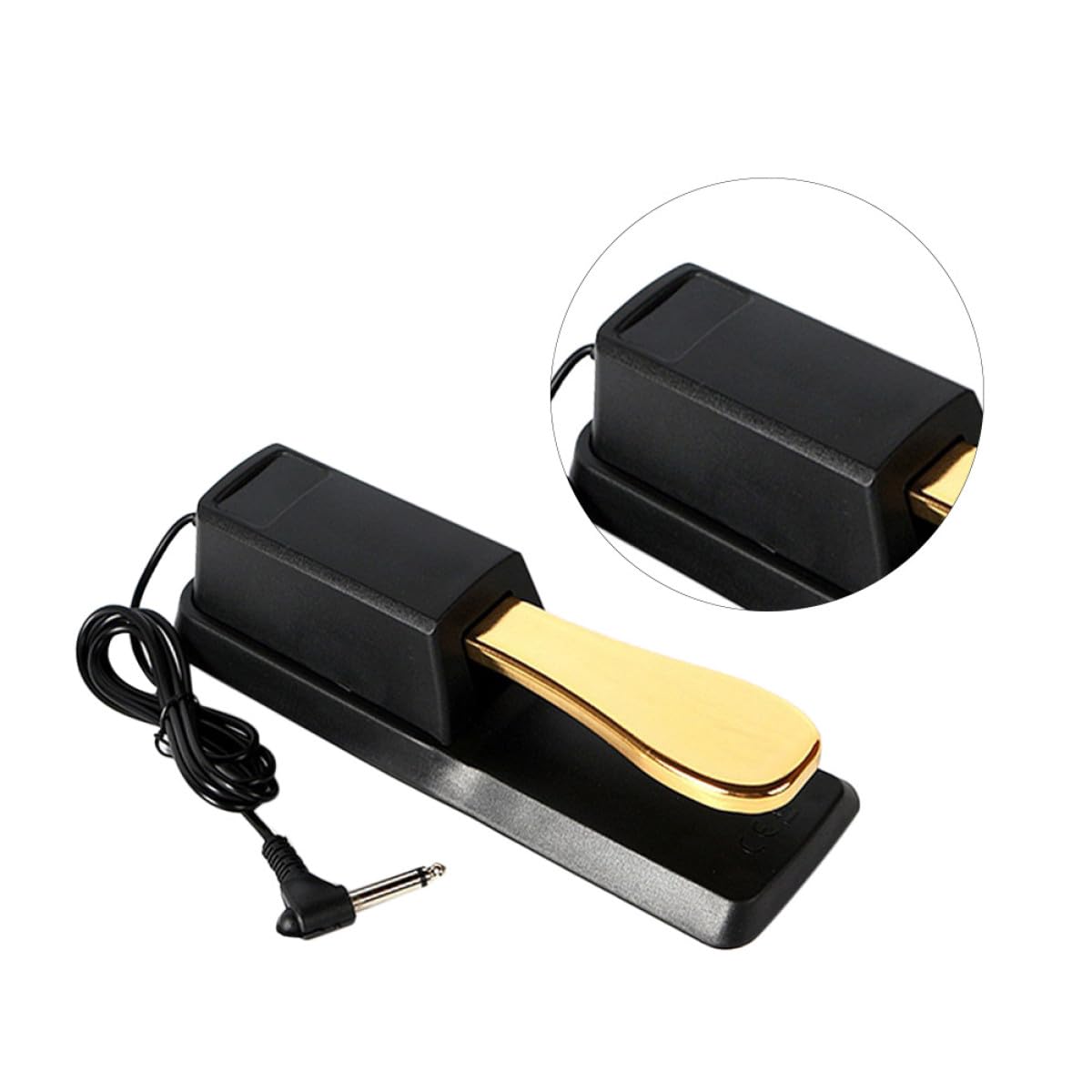 Pedale Sustain per Pianoforte Digitale in Lega Antiruggine Pedale Damper per Tastiera Elettronica e Sintetizzatore Accessorio Professionale Compatibile Strumenti a Tastiera