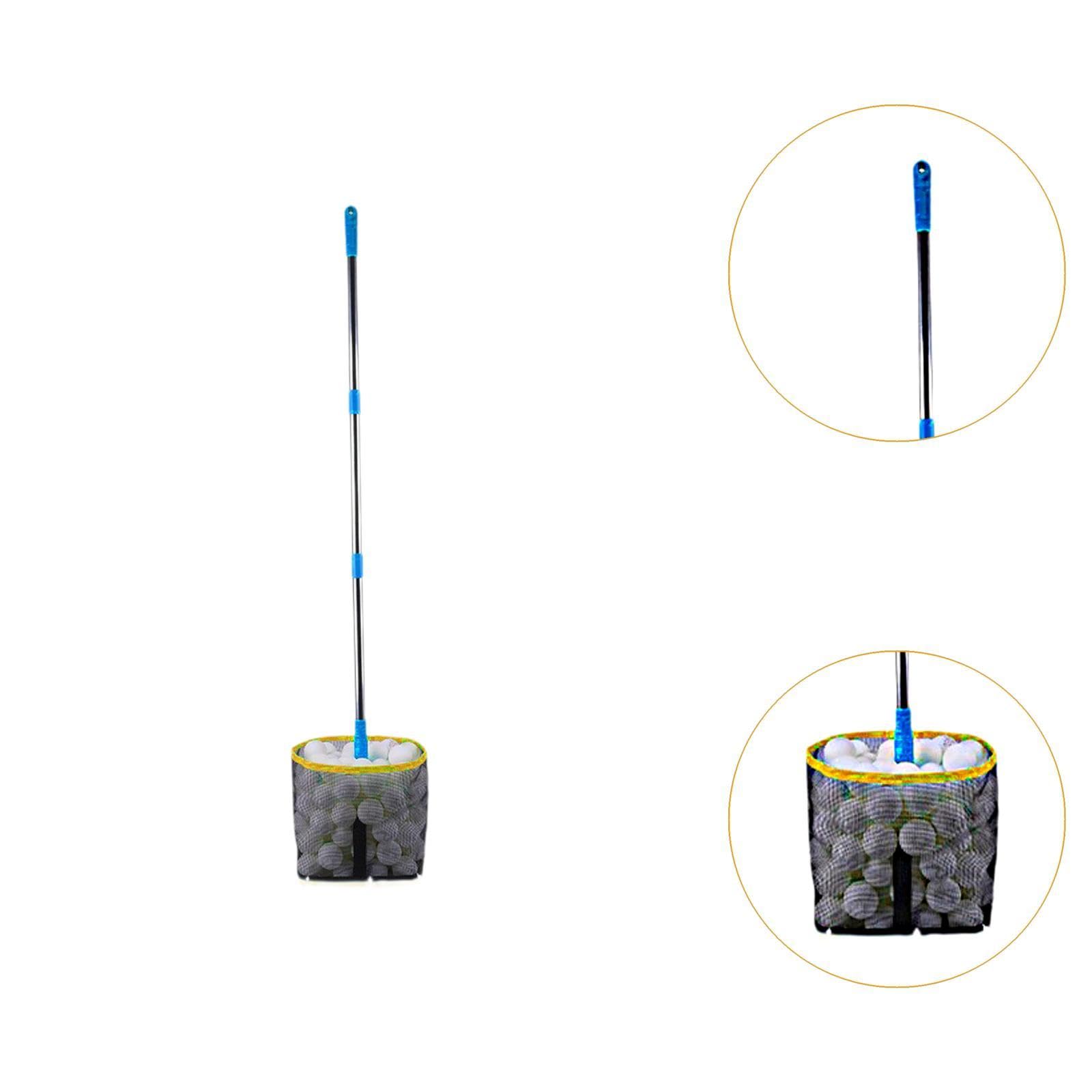 Paletta per Palline Pong in Acciaio Resistente, Accessorio Leggero per La Raccolta delle Palline con Sacchetto a Manico Estensibile, Ad