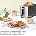 Chefman 2 Slice Toaster, 7 Shade Settings, Removable Crumb Tray, Thick Bread and Bagel Toaster with Defrost and Cancel Buttons – Black