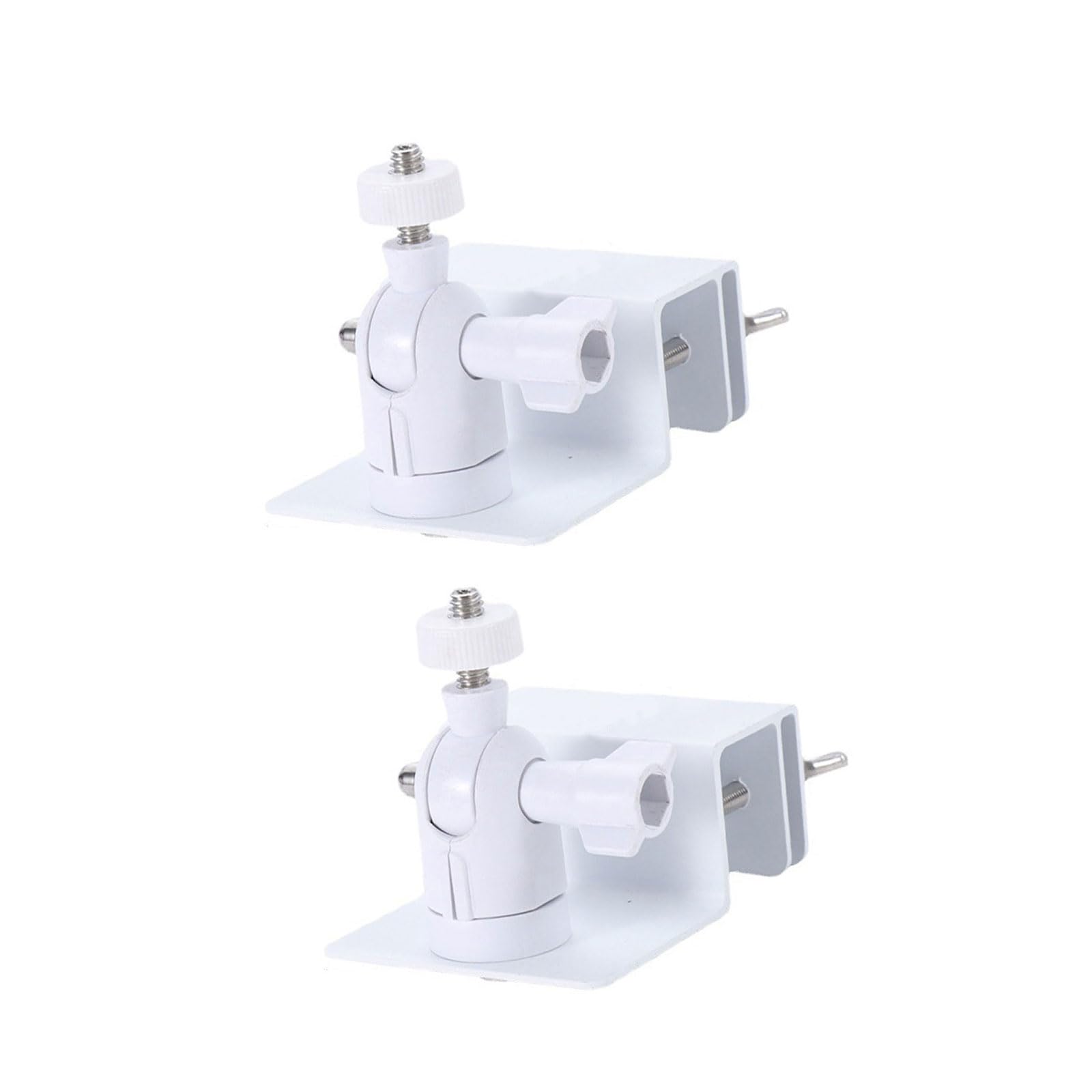 Apludoo 2 White 2 / 4Pieces Multipurpose Gutter Mount For Solars Panel Easy Installion High Viewing Sturdy Aluminum Alloy Materials Solars Panel Mount