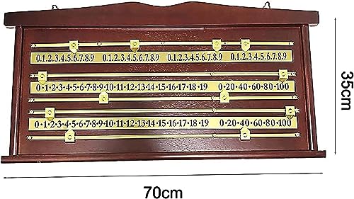Marcador de billar de madera y registrador de puntuación para tenis 3