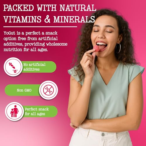 YoGut Freeze Dried Yogurt Snack, On-the-Go Smoothie Melts Strawberry 6 Pack - image 9