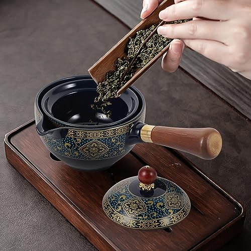 Théière chinoise en céramique Gongfu d'exception avec sa rotation 360°