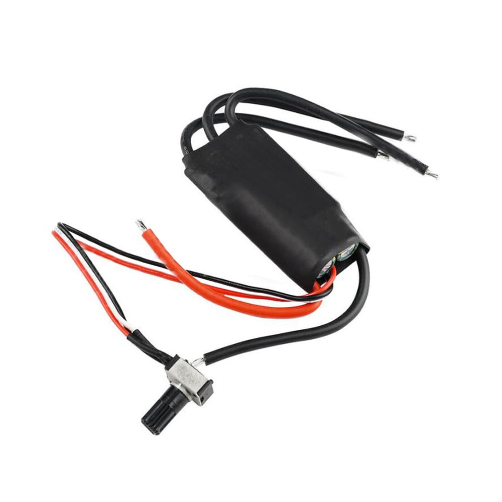 2Pcs 3-Phase Three-Phase DC 7-24V Brushless Hallless BLDC Motor ESC Speed Controller with Potentiometer