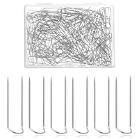200 Stück Stecknadeln U-Form, Strohblumennadeln Stecknadeln Ohne Kopf Edelstahl Stecknadel Ohne Kopf mit Box Nähen Kopfnadeln feine für Basteln DIY-Projekte Nähprojekte Häkeln