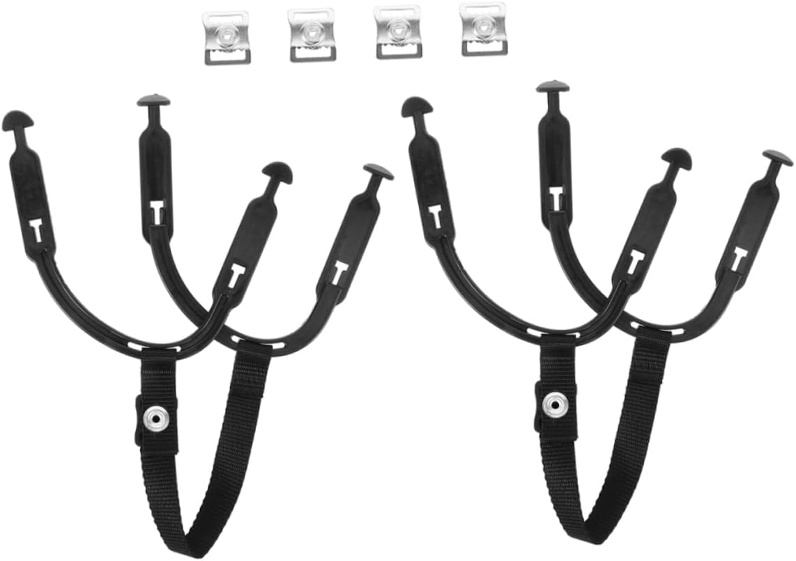 2sets Replacement Hockey Helmet Parts Ice Hockey Chin Strap Ear Loops for Safety Comfort Fit