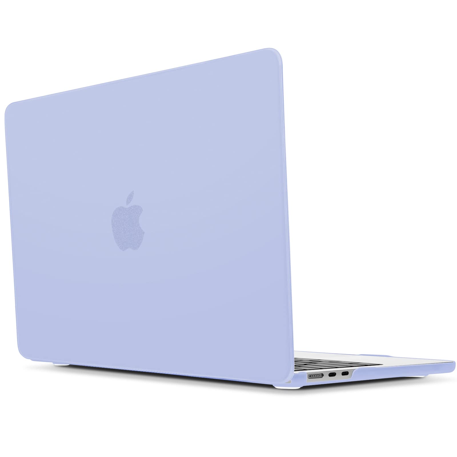 TECOOL Custodia MacBook Air 13,6 Pollici M3 M2 2024 A3113 e 2022 A2681, Cover Opaca Plastica Rigida Ultra Sottile e Copritastiera Italiano UE, Azzurro