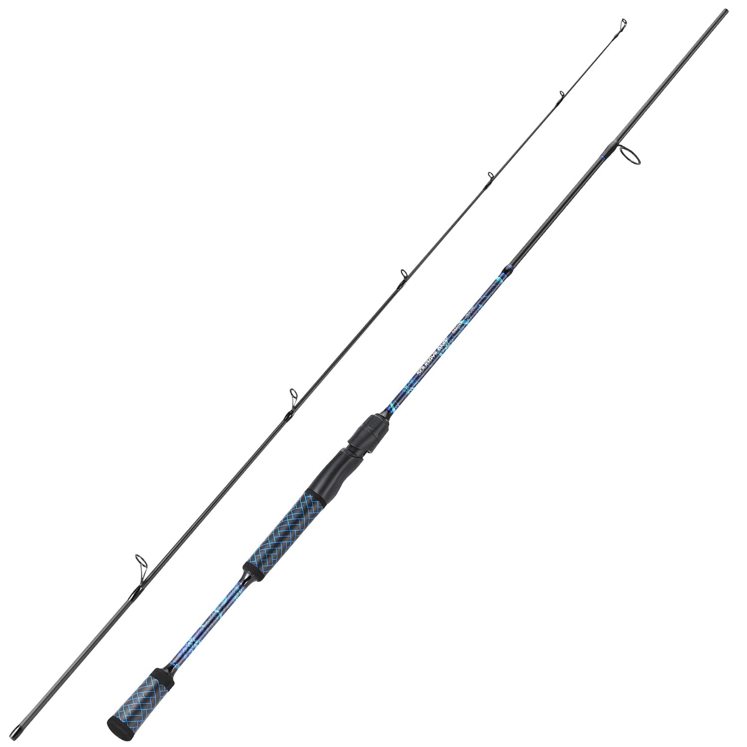 Sougayilang Fishing Rods,IM7 Graphite Spinning Rod & Casting Rod, Stainless Steel Guides, SuperPolymer Handle,"S" Style Hook Keeper