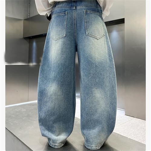 Pantalones vaqueros para niños holgados y rectos con salpicaduras 2