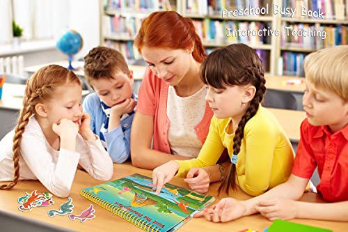 Montessori Preschool Learning Activities 32 Pages Busy Book, Montessori Toys For Toddlers, Preschool Activity Binder For Kids Early Educational Learning Materials And Coloring Book For Boys & Girls #TOP5