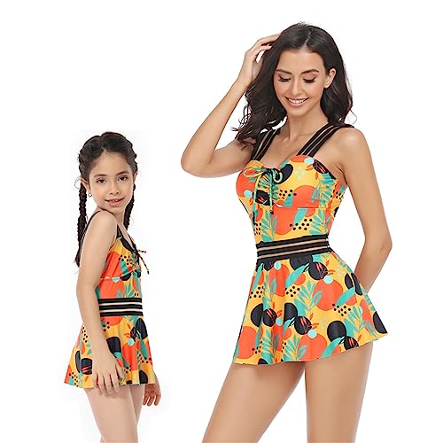 Mommy and Daughter Swimsuits Family Matching One Piece Swimsuit Summer Beachwear Sets Bathing Suits3