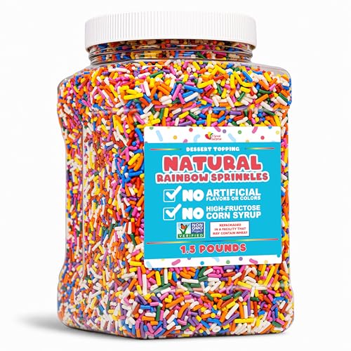 A Great Surprise Dye Free Rainbow Sprinkles