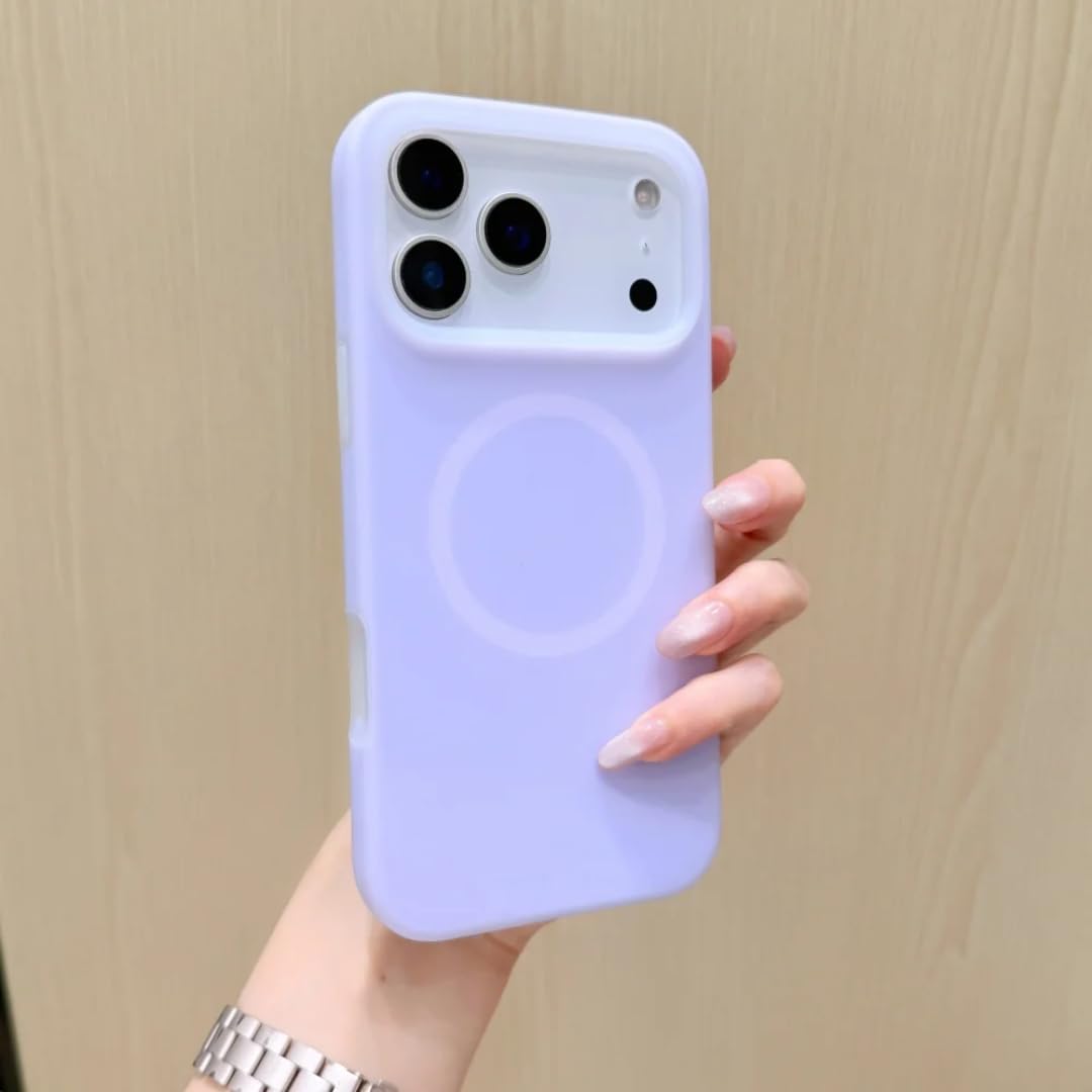 Coque silicone liquide pour iPhone 15 Pro Max violette - 8