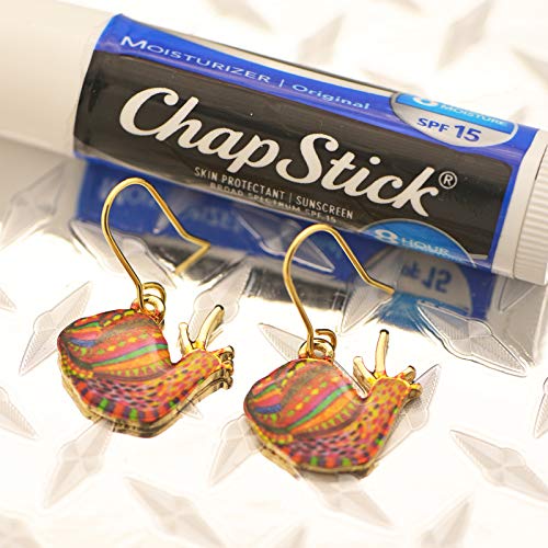 Spinningdaisy Lovely Dangling Animal Earrings | For Animal Lovers (Snail Red)2