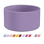 Vmini Protective Silicone Boot, Compatible with Hydro Flask and More Water Bottles, Anti-Slip Bottom Sleeve Cover (12-24 oz, Thistle)
